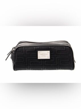 Gianni Versace Couture Black Quilted Toiletries Case